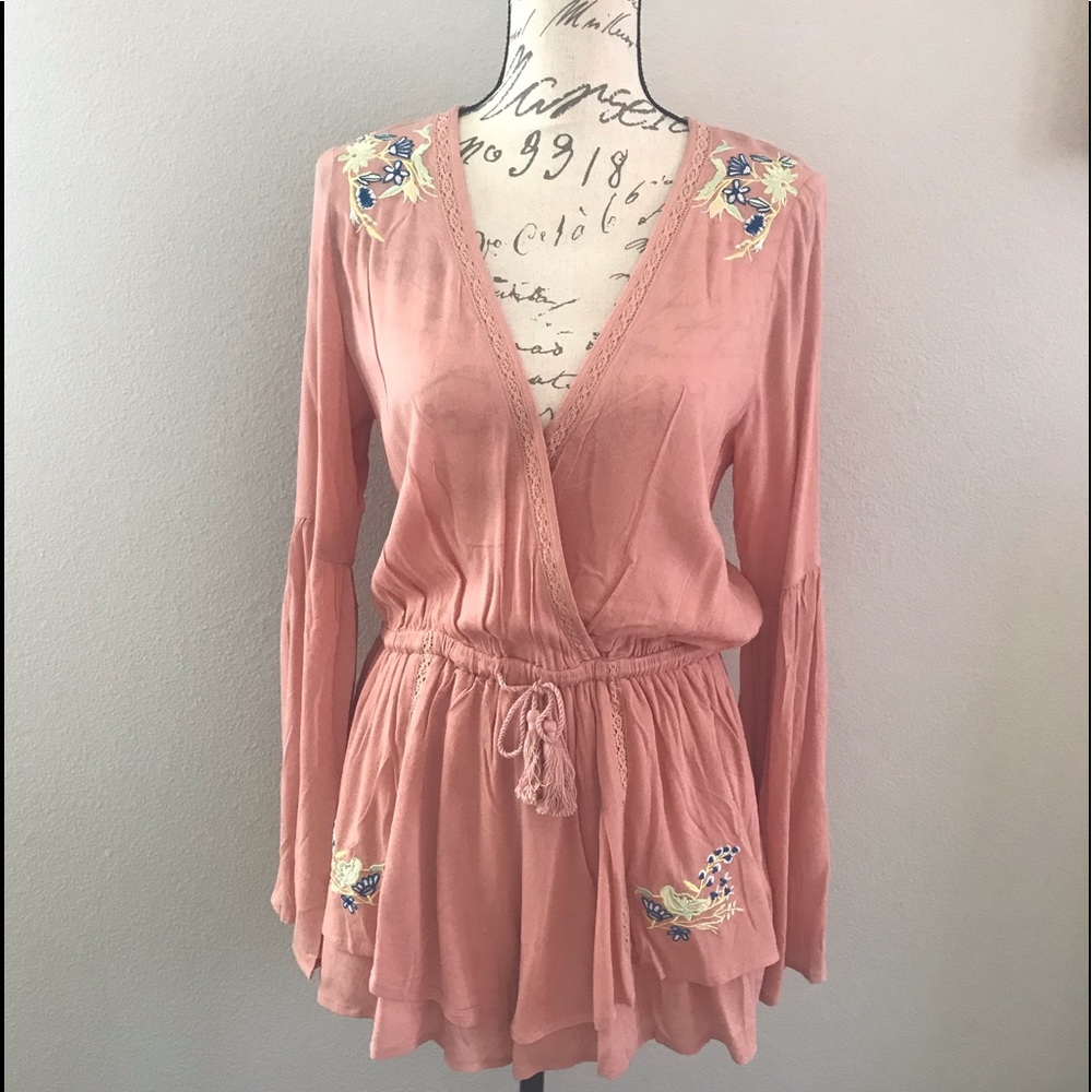 Embroidered Romper